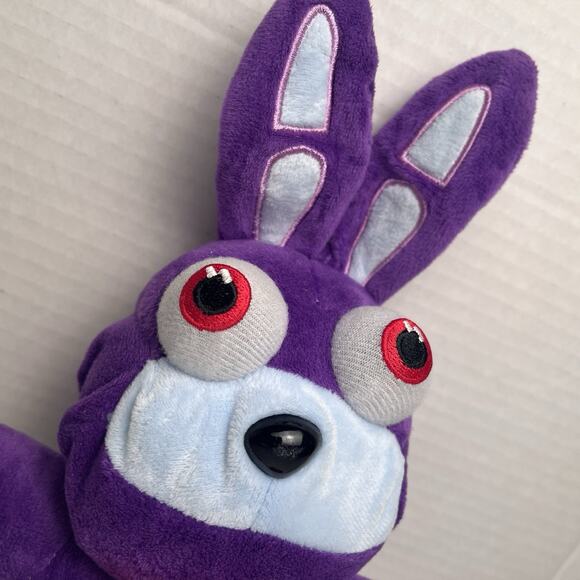 Five Night’s At Freddy’s FNAF Plush Stuffed Toy Purple Bunny 7” Tall 2016 - Picture 12 of 15